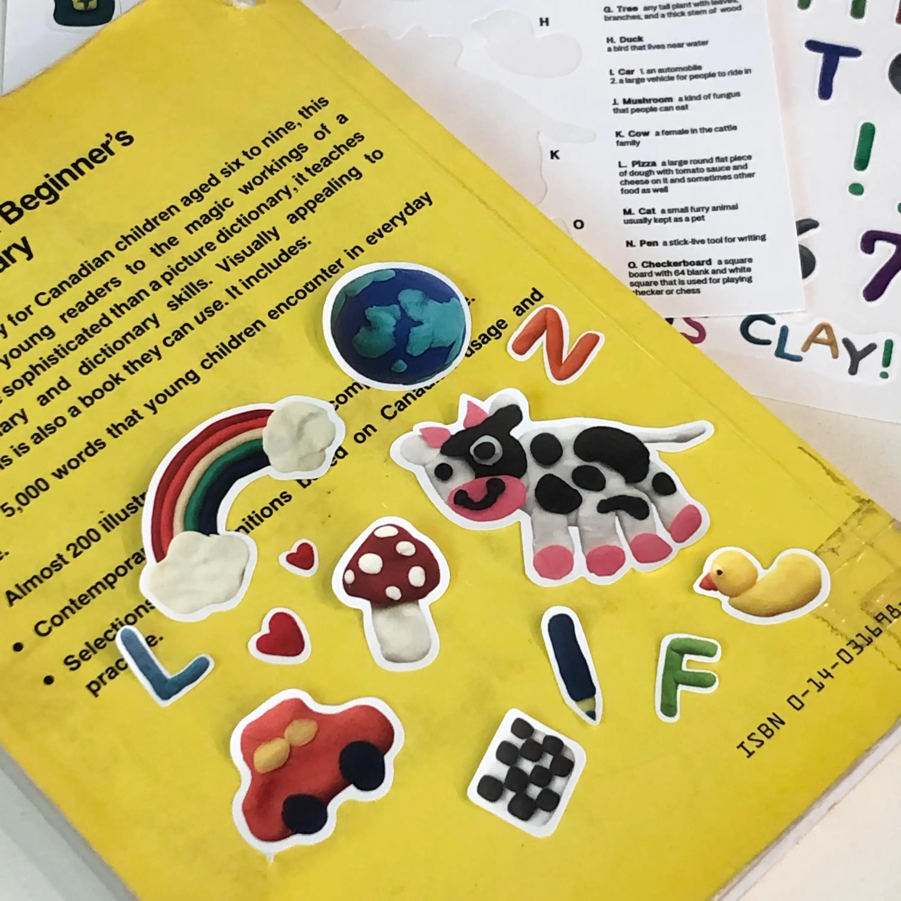 Clay sticker application
