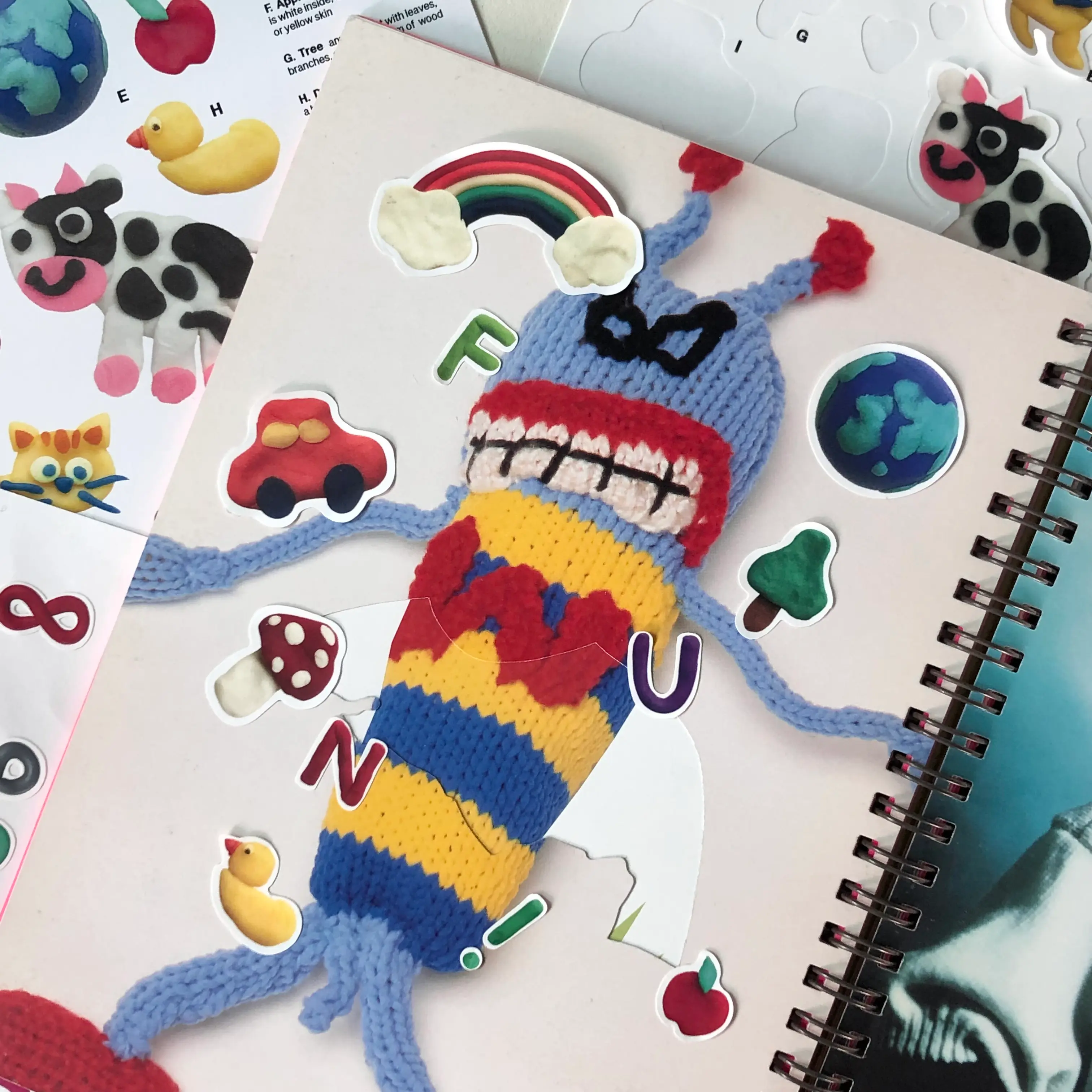 Clay sticker application